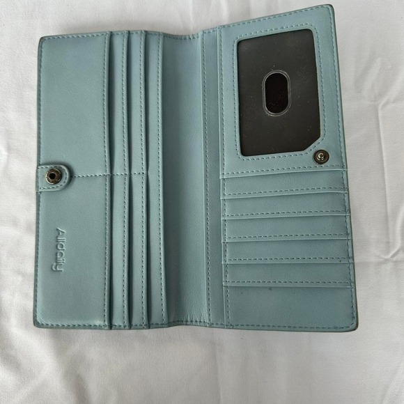 AllDally Light Blue Slim Wallet - Picture 5 of 6